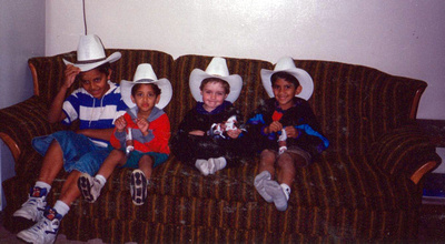 four little cowboys